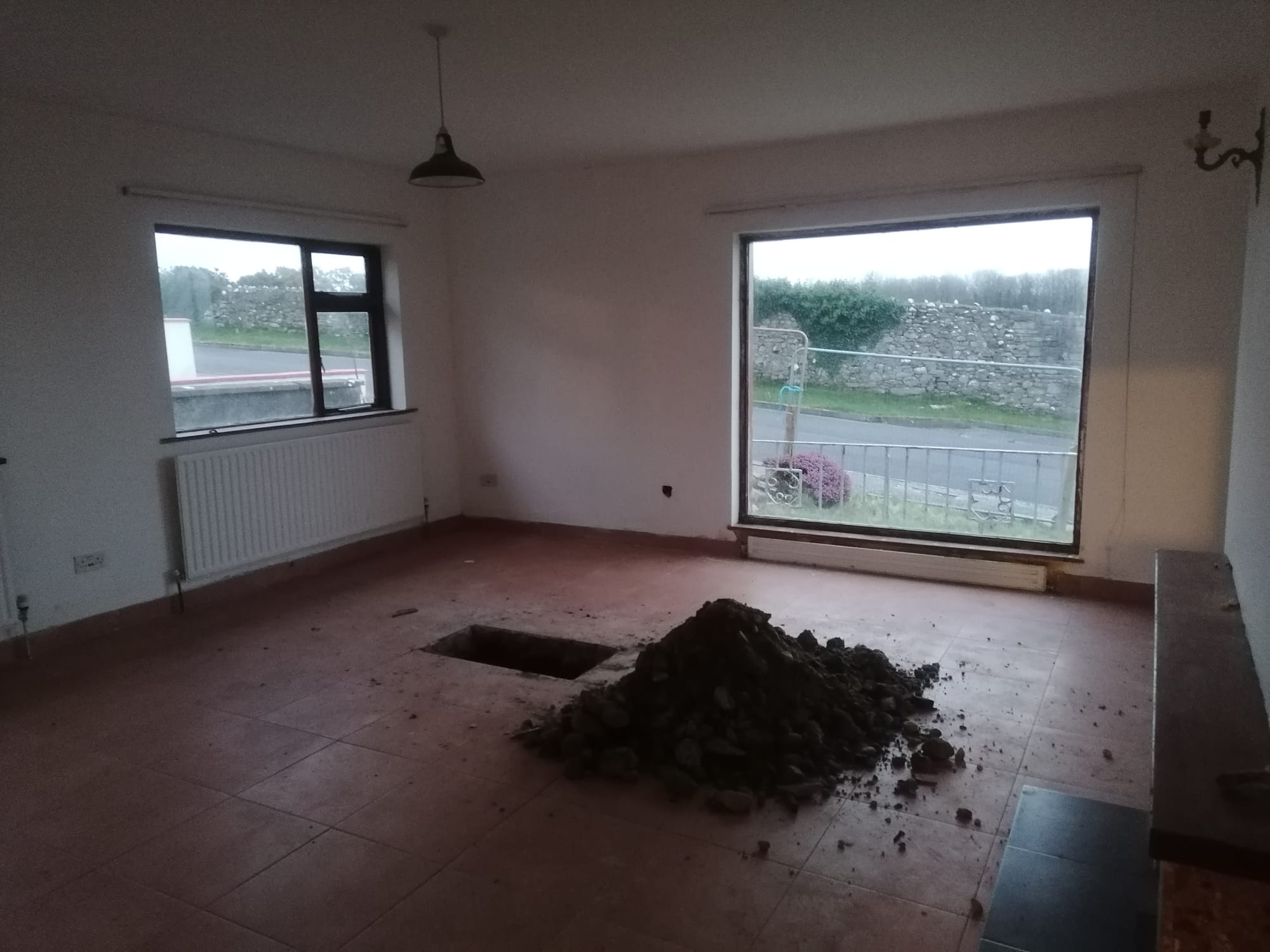 Room in a house being renovated