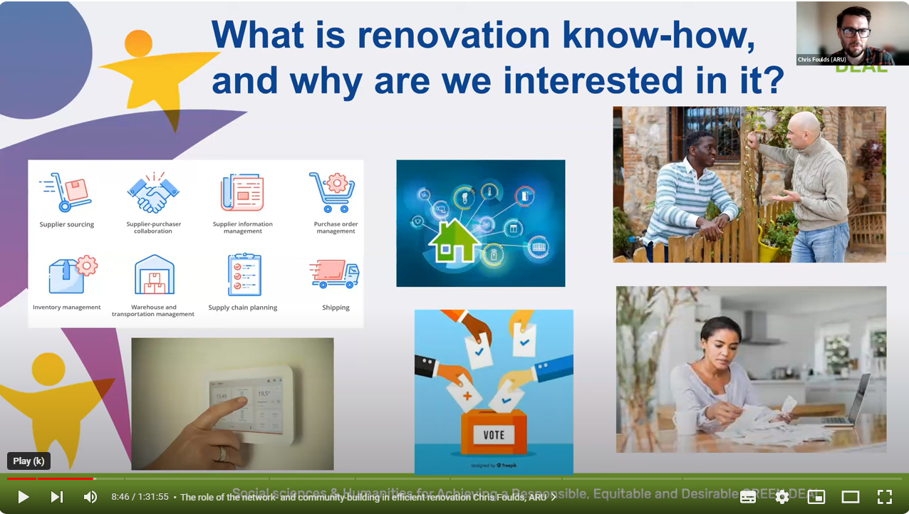 A screenshto from the session