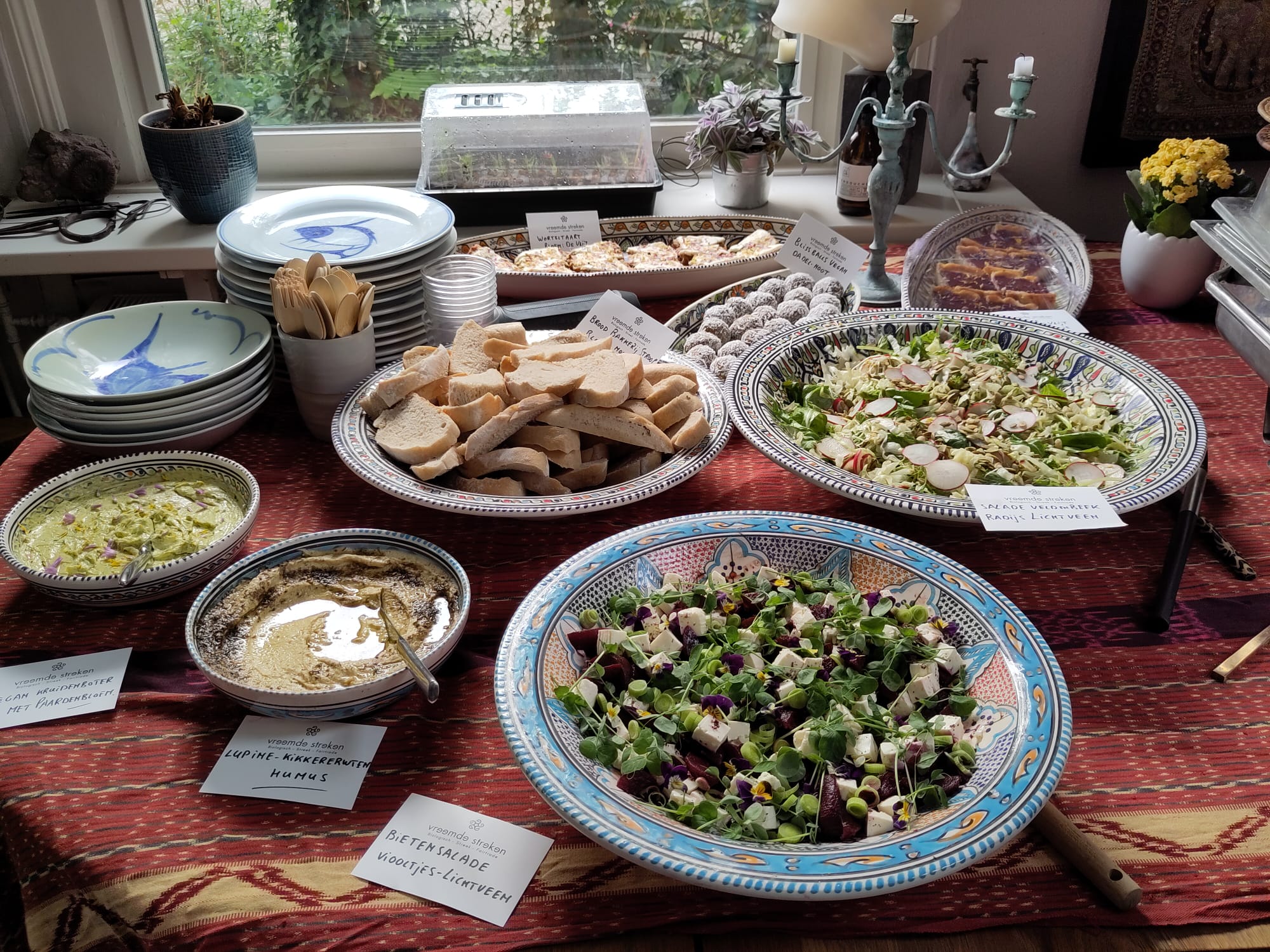 Table with food