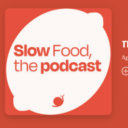 A visual saying "the slow food podcast"