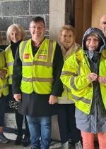 A group of people from The Knowledge Network of Louisburgh on tour.