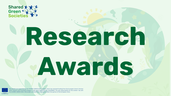 A visual with the text Research Awards