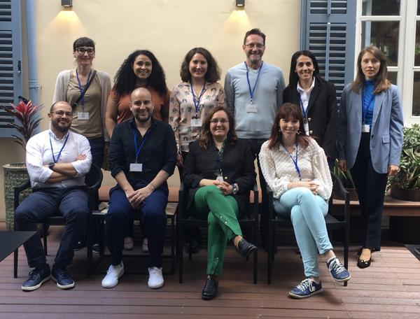 Partners. Group photo from the kick-off of the Circular Economy Stream in SHARED GREEN DEAL A group photo of people