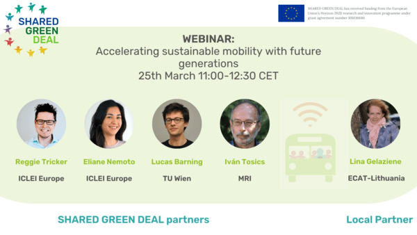 a visual with the speakers of the wbebinar on it