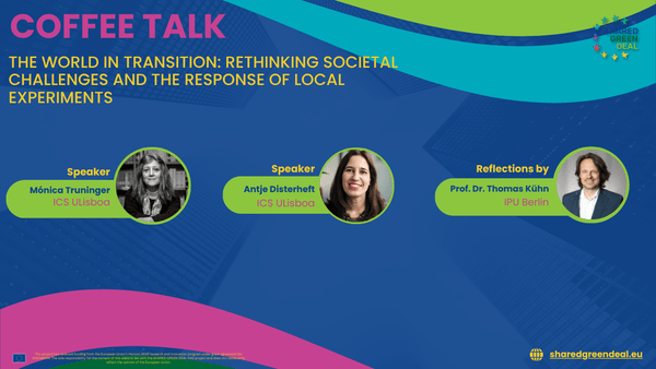 A visual with the names of the speakers also mentioned in the text